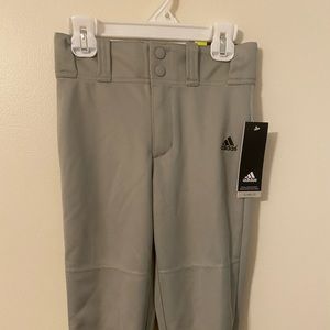 Adidas Boys baseball pants-gray NWT